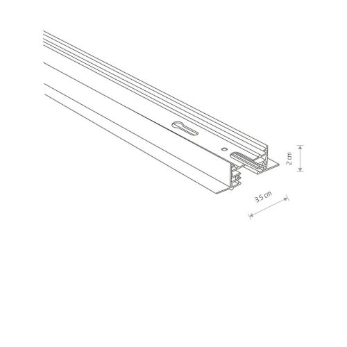 Шинопровід Nowodvorski Profile recessed trac IP20 Wh - Зображення 2