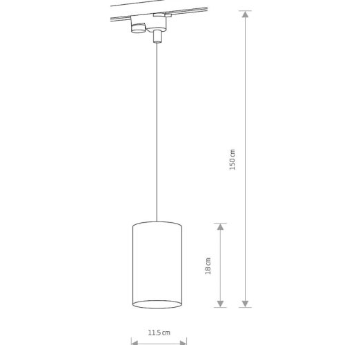 Трековий світильник Nowodvorski Profile bit GU10, ES111 1x75W IP20 Bl - Зображення 2