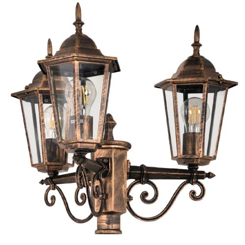 Вуличний світильник Goldlux Liguria E27 3x20W IP43 PT - Зображення 3