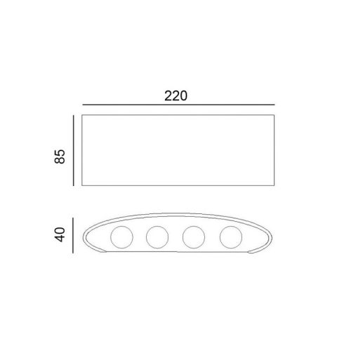 Вуличний світильник Italux Ortelo Led 1x8W 3000K 738Lm IP54 - Зображення 2