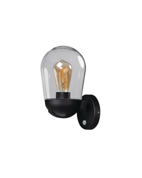 Вуличний світильник з датчиком руху Kanlux Liego E27 1x15W IP44