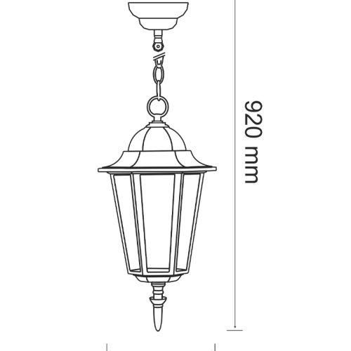Вуличний світильник Goldlux Liguria E27 1x20W IP43 PT - Зображення 3