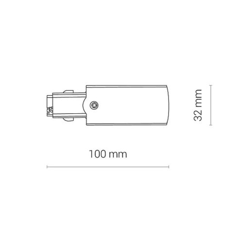 З'єднувач Nowodvorski Ctls Power End Cap, Right Wh - Зображення 3