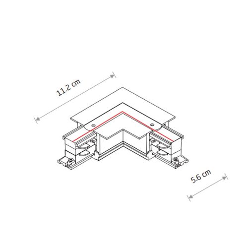 З'єднувач Nowodvorski Ctls Recessed Power L Connector, Right IP20 Wh - Зображення 3