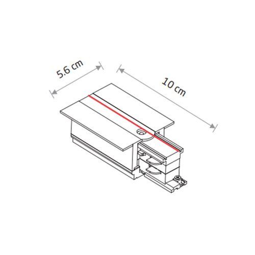 З'єднувач Nowodvorski Ctls Recessed Power End Cap, Left IP20 Wh - Зображення 3