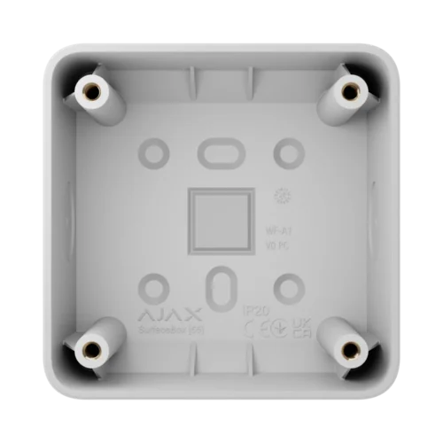 Коробка для зовнішнього монтажу Ajax SurfaceBox для пристрою LightSwitch чи Outlet White (107589.293.WH)
