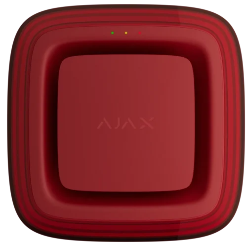 Бездротовий адресний пожежний оповіщувач світлозвуковий Ajax EN54 FireProtect (Sounder/VAD) Jeweller Red (118601.279.RD1) - Зображення 5
