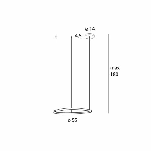 Підвісний світильник MAXLIGHT Cayenne 60 cm - Зображення 3