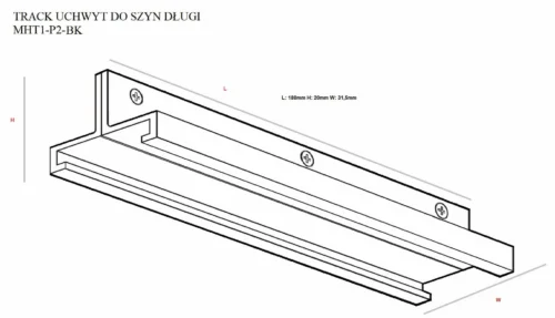 Track bracket, long - Зображення 2