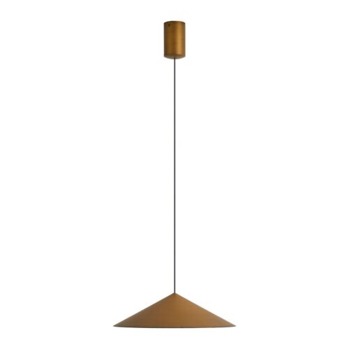 CONO * COLGANTE LED 10W - CUERO - 30 CM - DIMABLE TRIAC