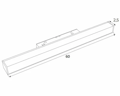 Magnetic Linear Lamp 60cm Zigbee - Зображення 3