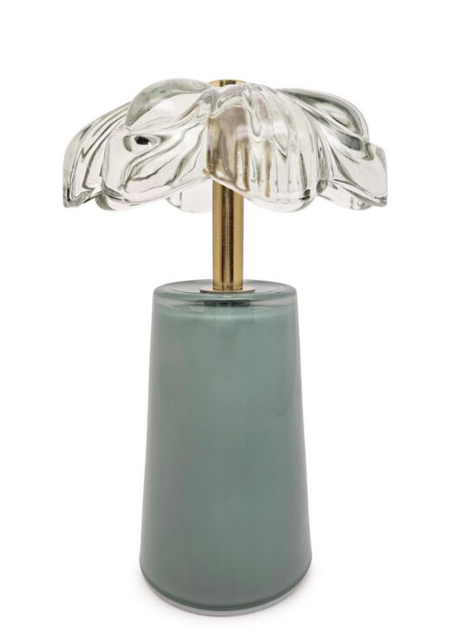 Портативна настільна лампа на батарейках Bizzotto GATSBY AQ.GREEN LED TABLE LAMP H18