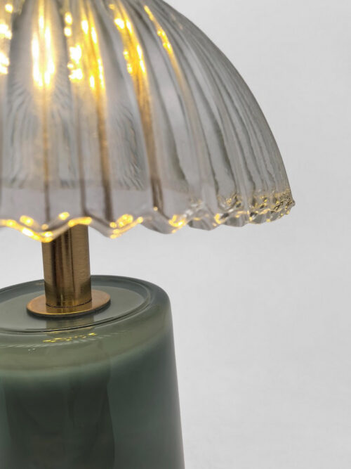 Портативна настільна лампа  BizzottoHOLLYWOOD зелена LED TABLE LAMP H17,9 - Зображення 3